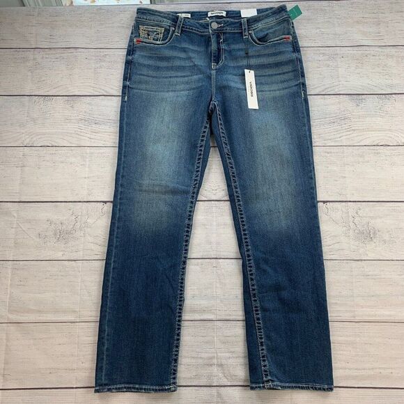 Visgoss Jeans sz 16 Long Straight Heritage Fit Mid Rise New NWT - Picture 1 of 9